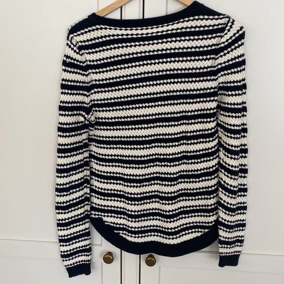 Mission Dutti blue and ivory striped sweater - Picture 3 of 3